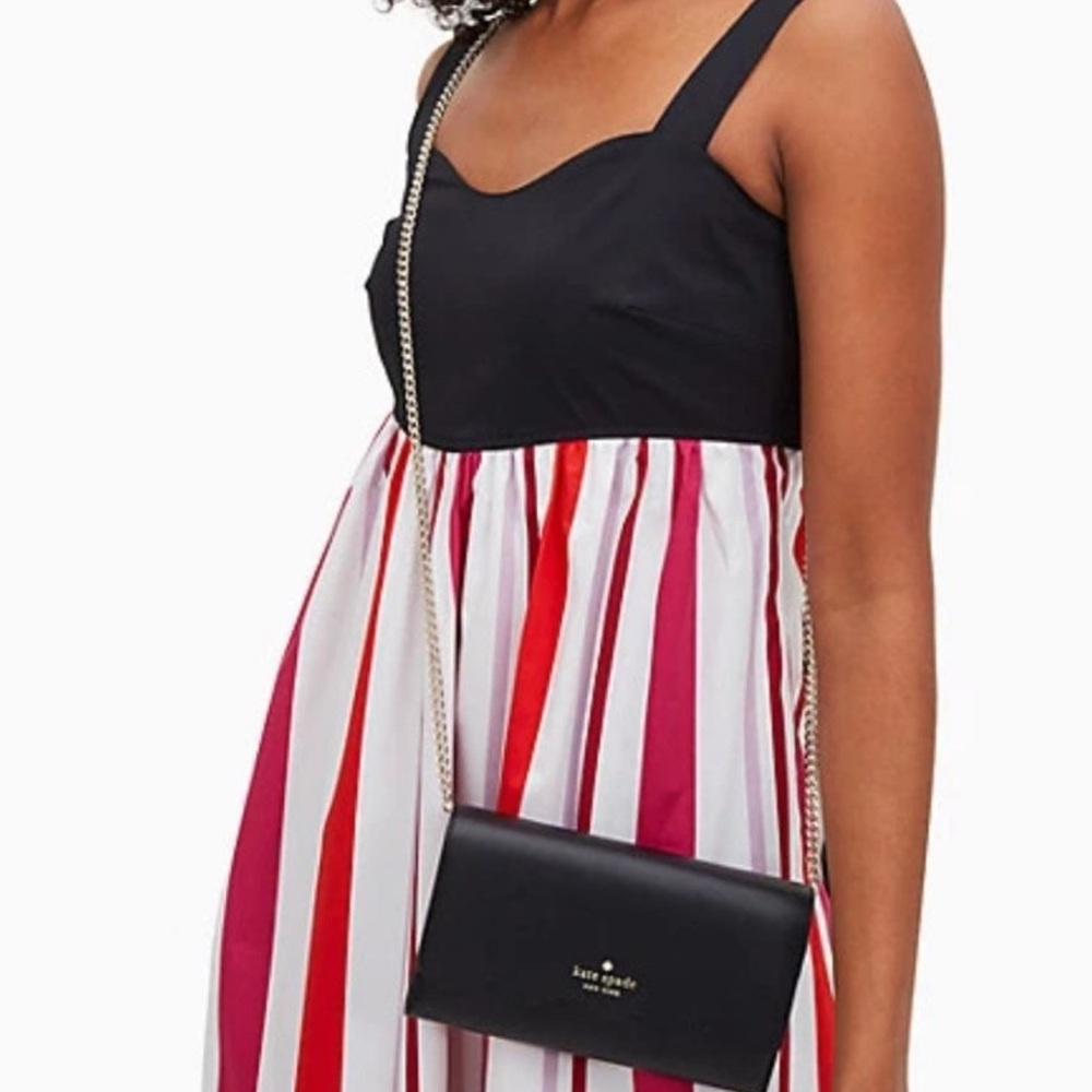 Kate Spade Black Crossbody Bag Sleek Minimalist Design